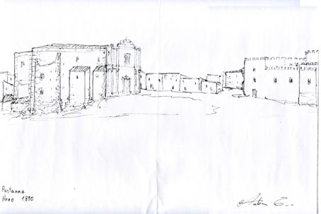 Castello Grifeo e area storica di Partanna dal XVII secolo in poi