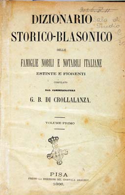 Crollalanza, Dizionario storico-blasonico